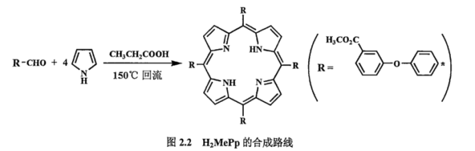 5,10,15,20-四(4-(3- 甲酸甲酯基)苯氧基)苯基卟啉(H2MePp)