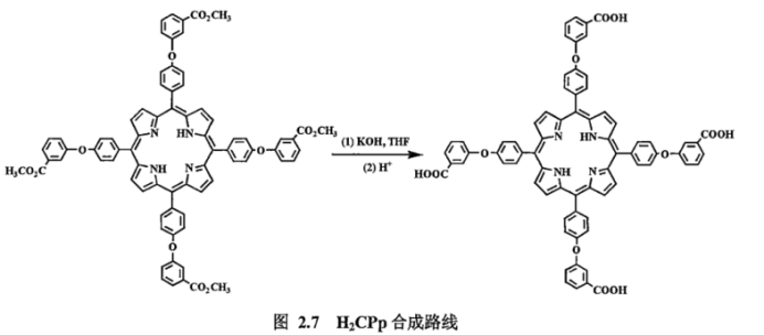 5,10,15,20-四(4-(3-羧基)苯氧基)苯基卟啉 H2CPp