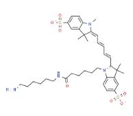 CAS：2183440-44-8，水溶性cy5氨基细胞染色红色荧光，cy5-nh2 