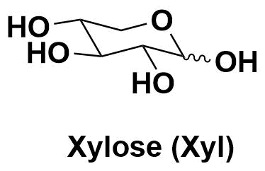 木糖（Xylose，Xyl）木糖的化学式为C₅H₁₀O₅