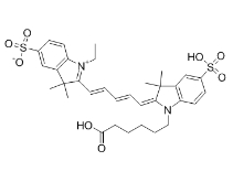 磺化Cy染料非磺化Cy染料 sulfo-cy5-cooh 水溶性cy5羧酸 146368-11-8