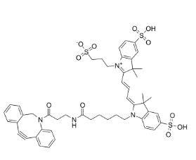 1782950-79-1，Sulfo-Cy3 DBCO，磺酸-CY3-二苯并环辛炔