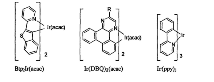 金属铱配合物|Ir(btp)2(acac)，Ir(DBQ)2(acac)，(ppy)2Ir(acac) ，(tp)2Ir(acac)，(absn)2Ir(acac)发光材料