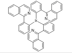 有机环金属铱配合物Ir(piq)3，三(1-(4-正己基苯基)-异喹啉-C2,N)合铱(III)的合成表征及性能