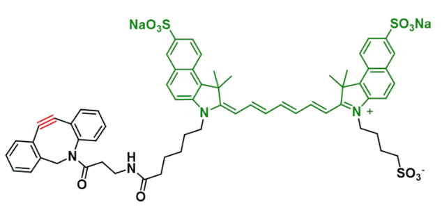 DBCO-Disulfo-ICG 二苯基环辛炔-二磺酸-吲哚菁绿